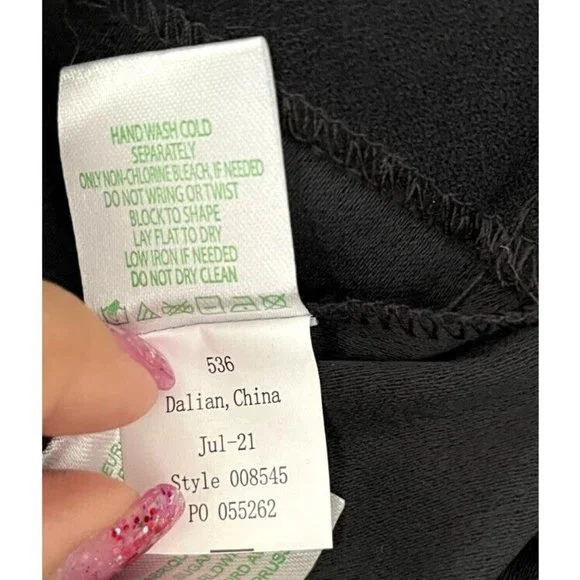 Lilly Pulitzer Womens Kylo Jumpsuit Onyx Black MISSING BELT Wide Leg Sz 16 $198 - Picture 12 of 13